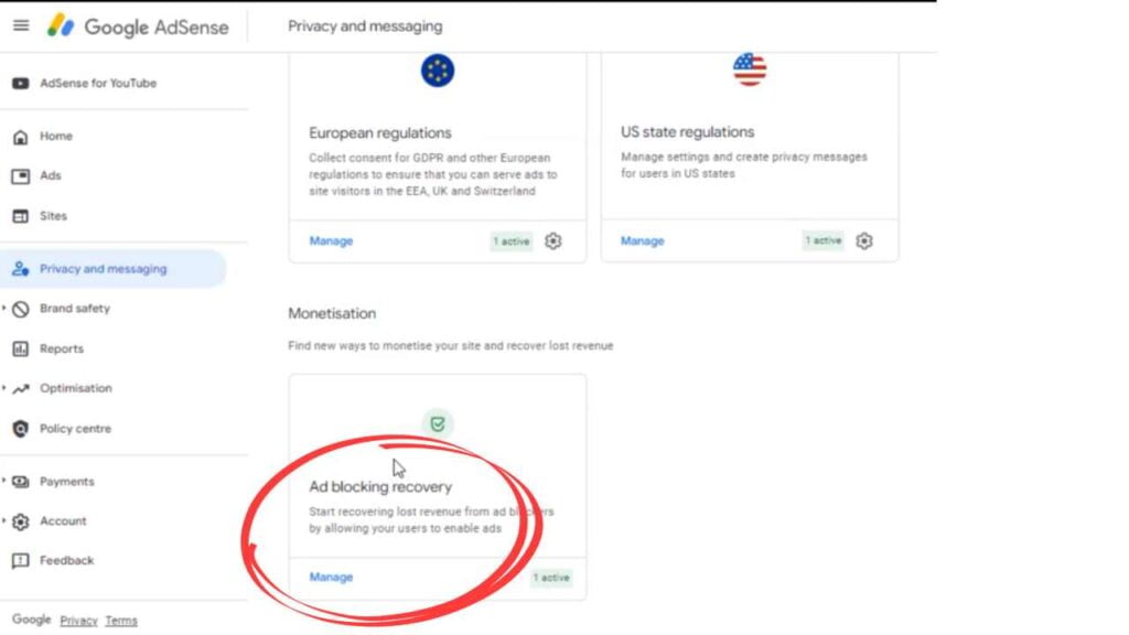 Ad Blocking Recovery